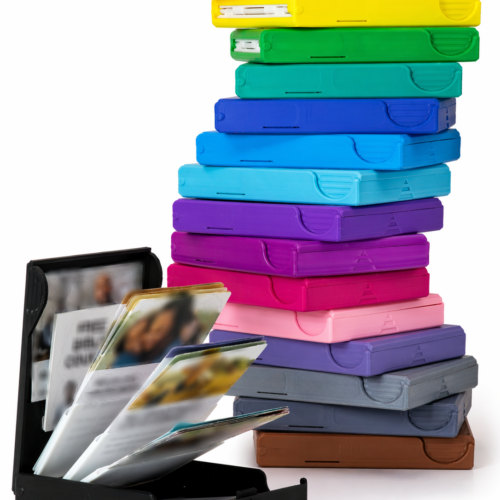 Coloured Tract Holder